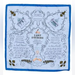 NEW Hermes vintage silk pocket square scarf